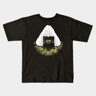 Sushi Onigiri Illuminati Eye Funny Kids T-Shirt